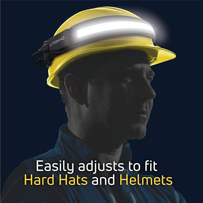 LED Headlamp Liteband Lightweight ACTIV 520 Lumen Bright Head Lamp, Powerful High Rechargeable