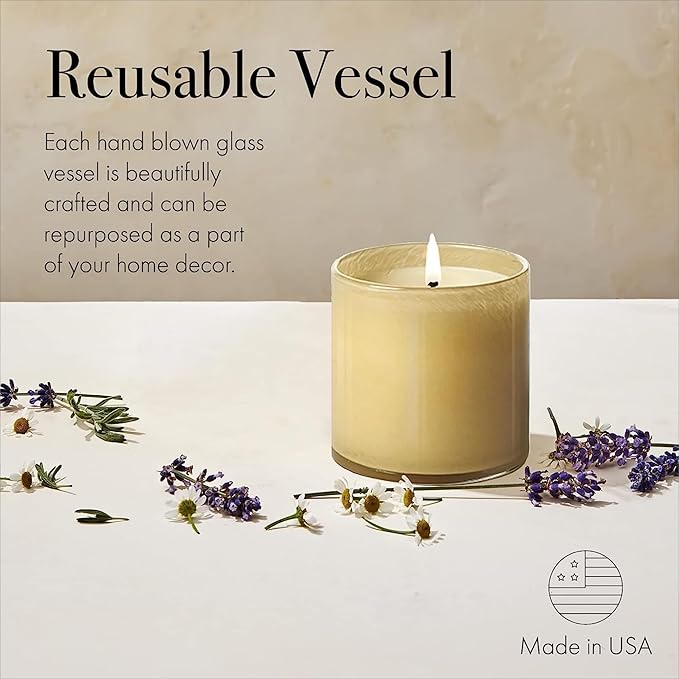 LAFCO New York Signature Candle, Chamomile Lavender - 15.5 oz, 2 Pack - 90-Hour Burn Time