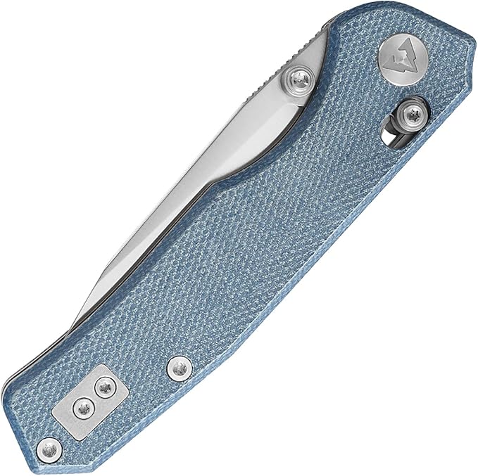 CMB Explorer Micarta Handle 14C28N Steel Blade Crossbar Lock Knife Pocket Folding Tactical Survival