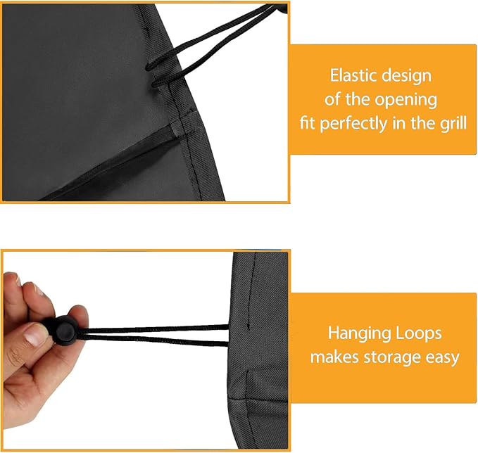 Grill Cover for Weber Lumin Electric Grill, Lumin Compact Grill, 600D Heavy Duty Waterproof UV