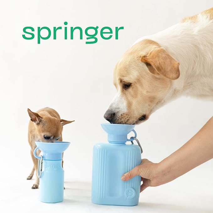 Springer Dog Water Bottle | Portable Travel Water Bottle Dispenser for Dogs | Dog Gift Seen on