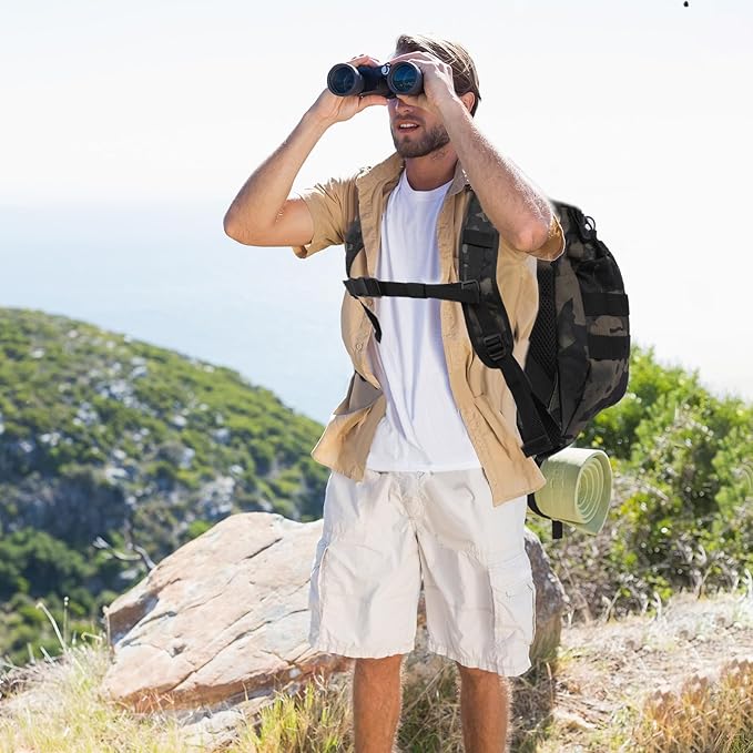 35L Tactical Backpack for Men, MOLLE Military Bug Out Bag, Waterproof Rucksack for Hiking with