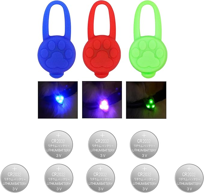 Avando Dog Collar Light, Dog Lights for Might Walking Waterproof Silicon LED Dog Collar Safety