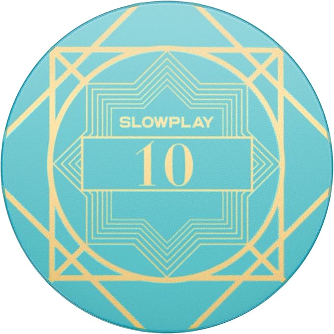 SLOWPLAY Nash Ceramic Poker Chips in Bulk, Casino Grade Ceramic 12-Gram Poker Chip for Texas