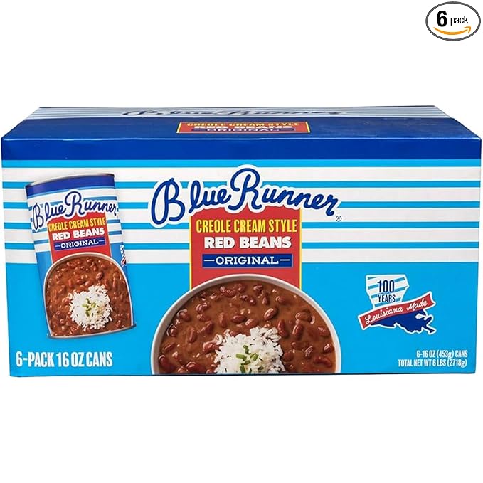 Blue Runner Creole Cream Style Red Beans (6-pack of 16-ounce cans)