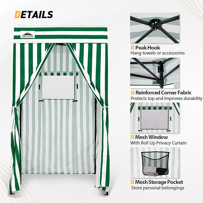 EAGLE PEAK Flex Compact 4x4 Pop-up Canopy Changing Room, Portable Privacy Dressing Room for Indoor