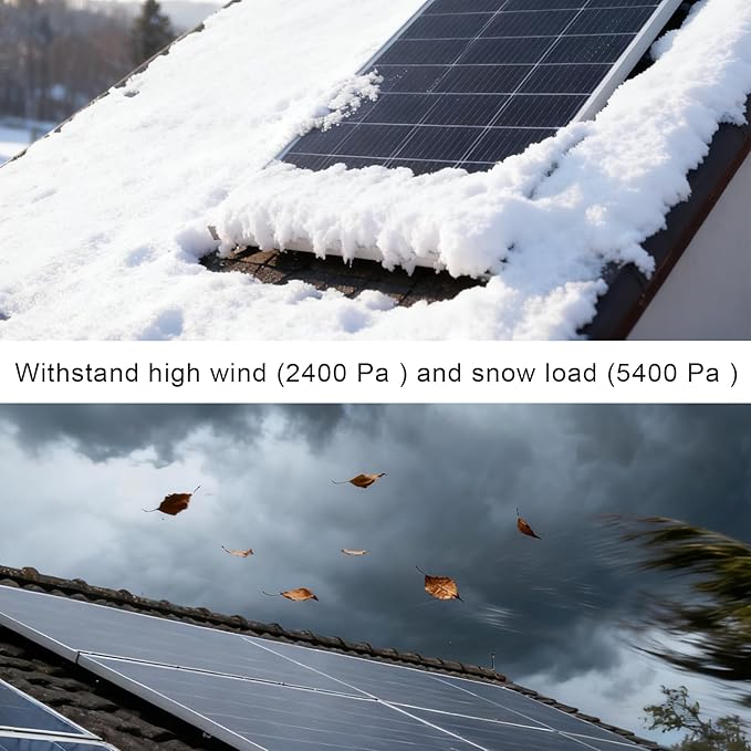Solar Panel 300W 12V/24V, 2pcs 150W High-Efficiency Monocrystalline PV Module Power for Battery