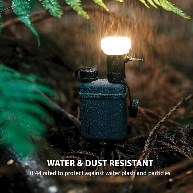 NESTOUT Rugged Outdoor Camping LED Lantern w/ Mini Tripod, Dimmable USB Powered Soft LED Light