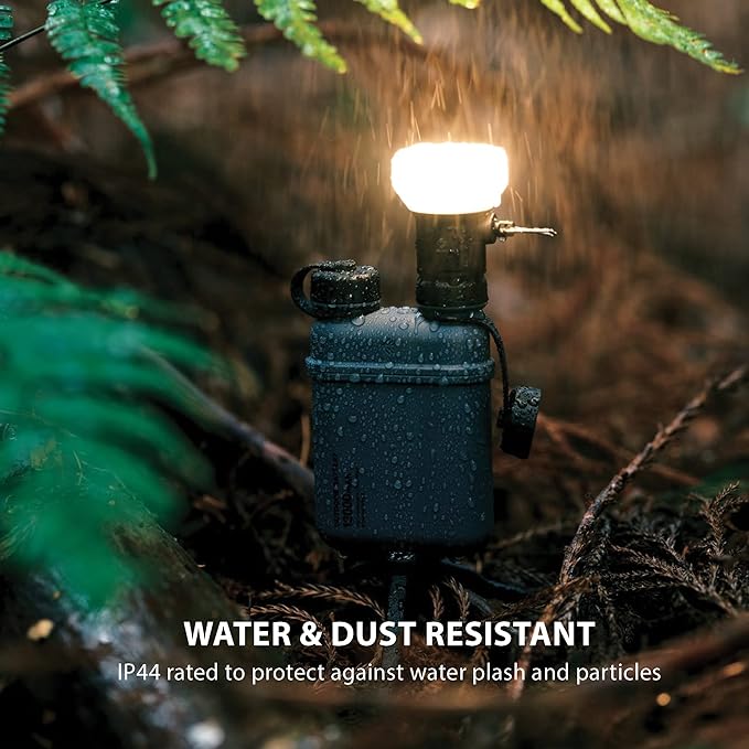 NESTOUT Rugged Outdoor Camping LED Lantern w/ Mini Tripod, Dimmable USB Powered Soft LED Light