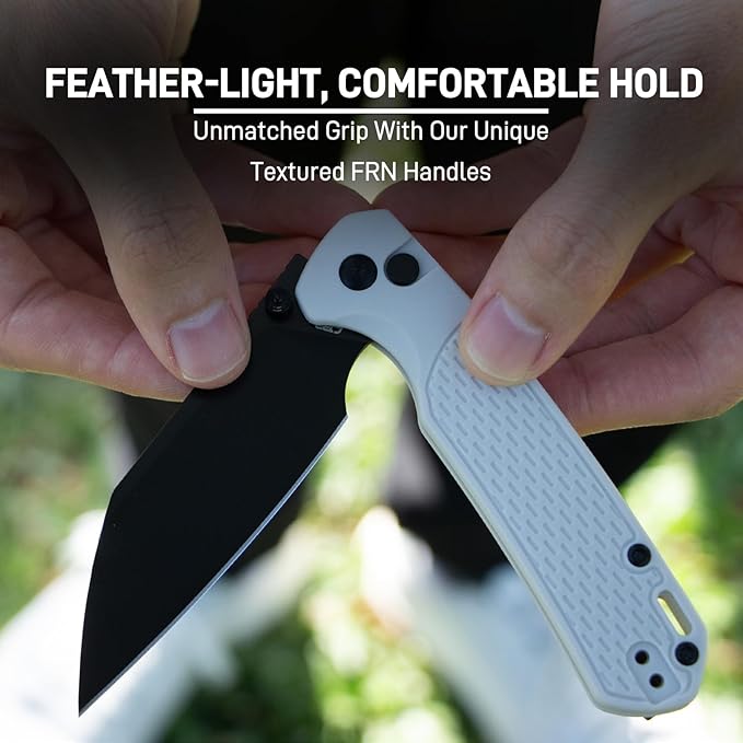 CJRB Pyrite-Light Pocket Folding Knife, 3.34'' AR-RPM9 Steel Blade Pocket Knife for Men Women