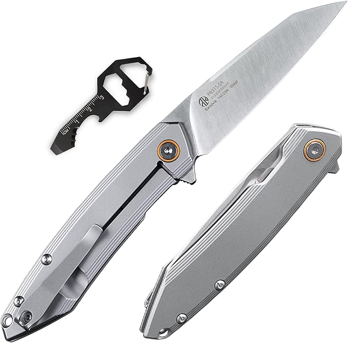 Ruike P831 Folding Tactical Knife with Clip Survival Pocket Knife Tactical EDC Tool Liner Lock