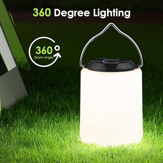 LED Camping Lantern, Rechargeable Camping Light, 4 Modes Outdoor Flashlights Lanterns with 1000LM