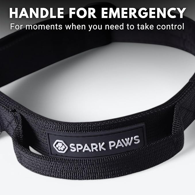 Spark Paws Tactical Dog Collar - Heavy Duty, Premium Quality, Thick and Durable for Large and