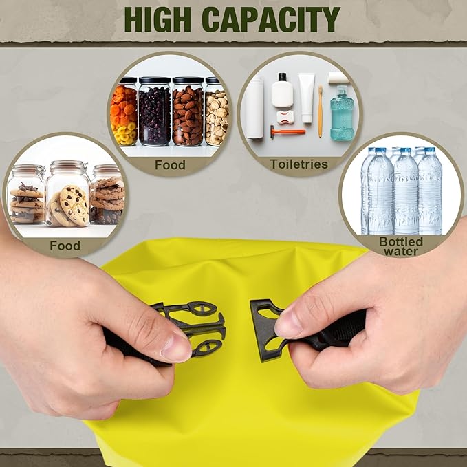 1 Set Bear Food Bag for Camping Ultralight Food Hanging System Includes Waterproof Bear Bag, Nylon