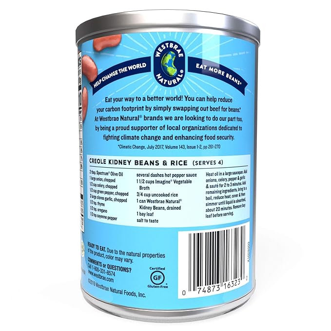 Westbrae Natural Organic Kidney Beans, No Salt Added, 15 Oz (Pack of 12)