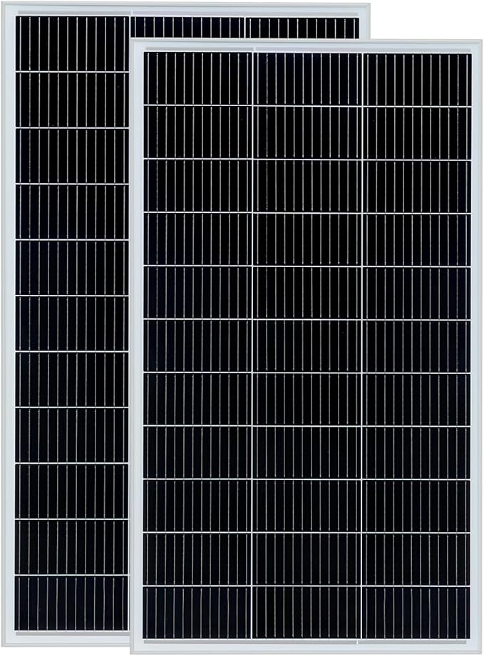 Solar Panel 300W 12V/24V, 2pcs 150W High-Efficiency Monocrystalline PV Module Power for Battery