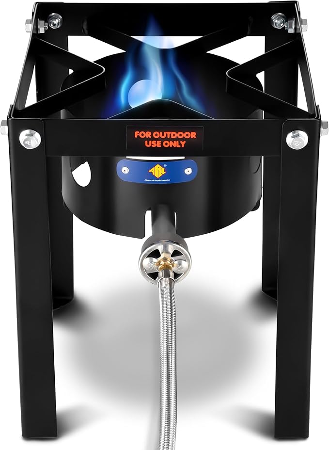 ARC 55,000BTU Propane Burner Camping Stove,Outdoor Gas Stove Burner Cooker for Cooking for Turkey
