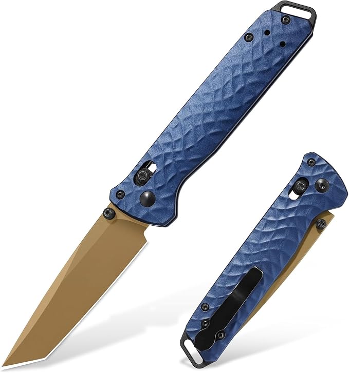 RBLACK Folding Knife with 3.39'' 154CM Steel Tanto Blade, Pocket Knife for Men Women Gifts, Axis