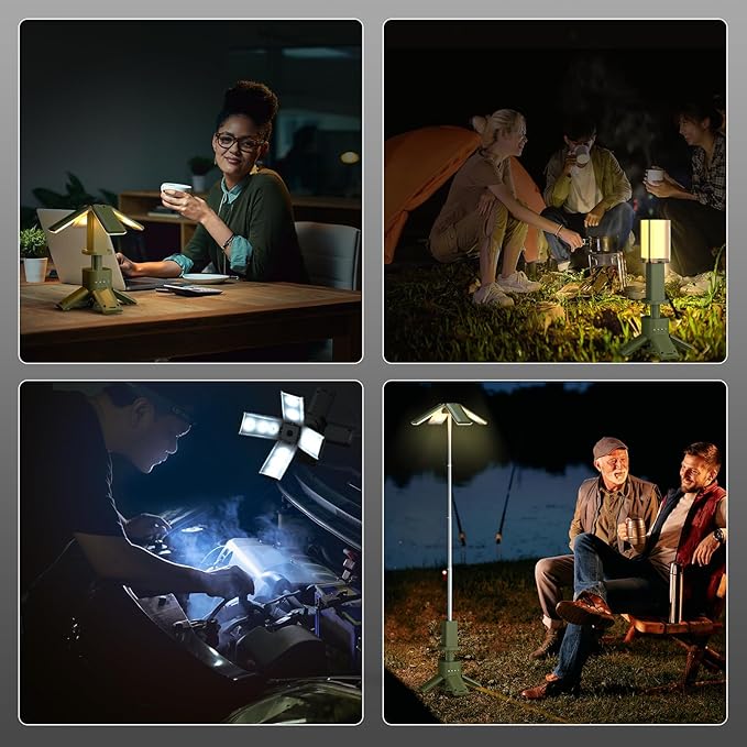 Telescopic Camping Lights Rechargeable 14000 mAh Led Multifunction Magnetic Lanterns Job Site