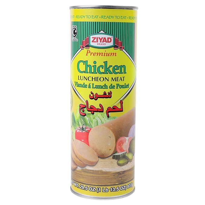 Ziyad Chicken Luncheon Meat, Halal, Ready To Eat Meals, Delicious When Fried! 29.5oz
