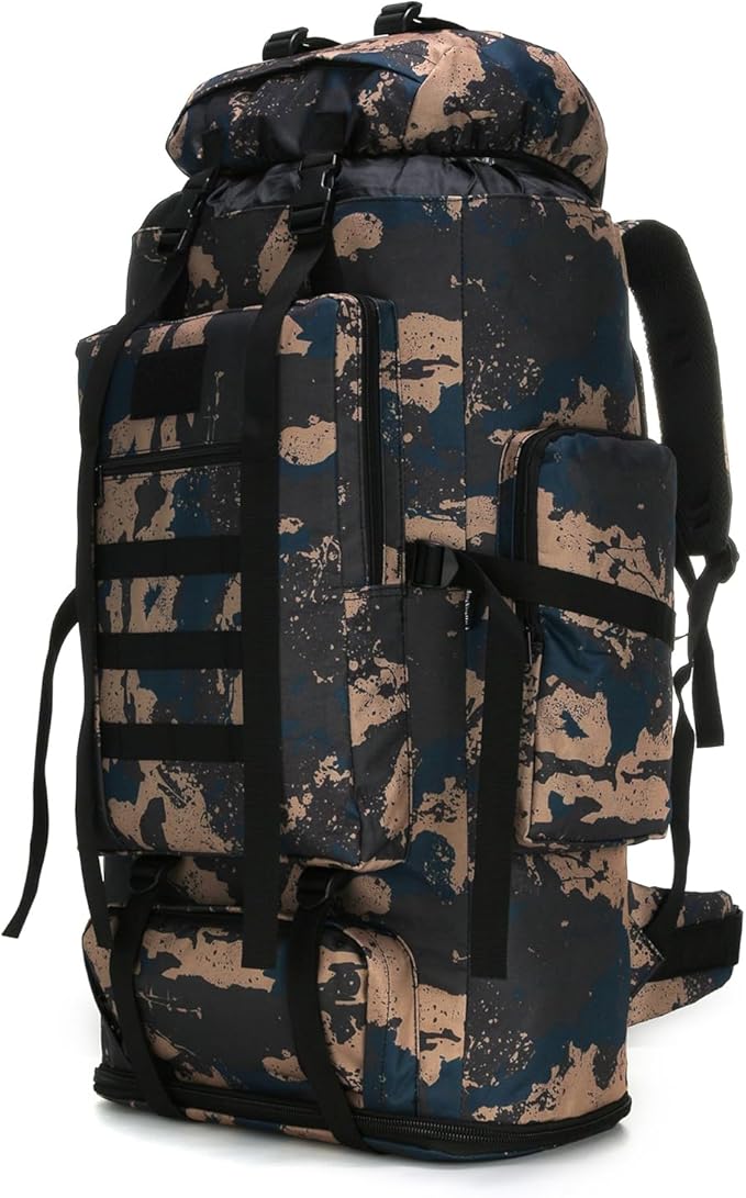 Hiking Backpack for Men 70L/100L Camping Backpack Military Rucksack Molle 3 Days Assault Pack for
