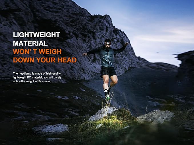 Fenix HL18R-T V2 USB Rechargeable 800 Lumen LED Jogging/Trail Running headlamp with EdisonBright