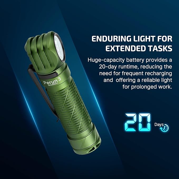 OLIGHT Perun 3 Rechargeable Headlamp Flashlight, 3000 Lumens LED Headlight with Red Light