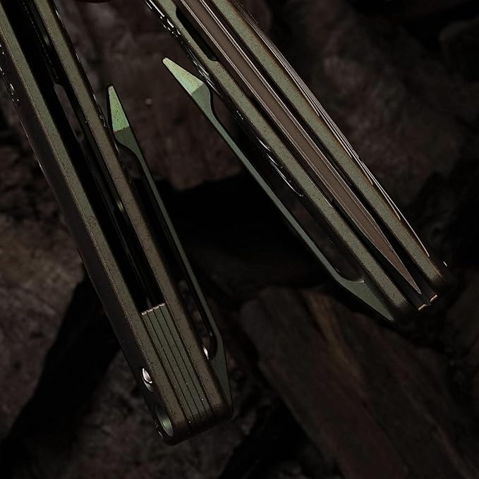 S35VN steel TC4 titanium alloy handle pocket folding knife, Japanese style can be preferred as a