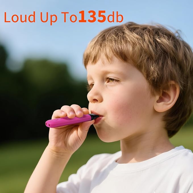 Multifunctional Survival Emergency Whistle for Kids with Compass Hiking Survival, Thermometer &