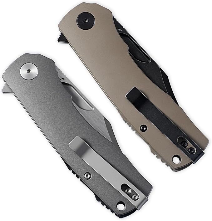 Petrified fish PFP03 Victor,3.58" K110 Stonewashed Blade,140g Micarta Handle Flipper Liner lock