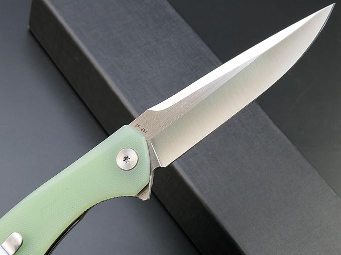 Eafengrow EF231 Folding Knife D2 Steel Blade G10 Handle Scales EDC Tool Knives for Working Outdoor