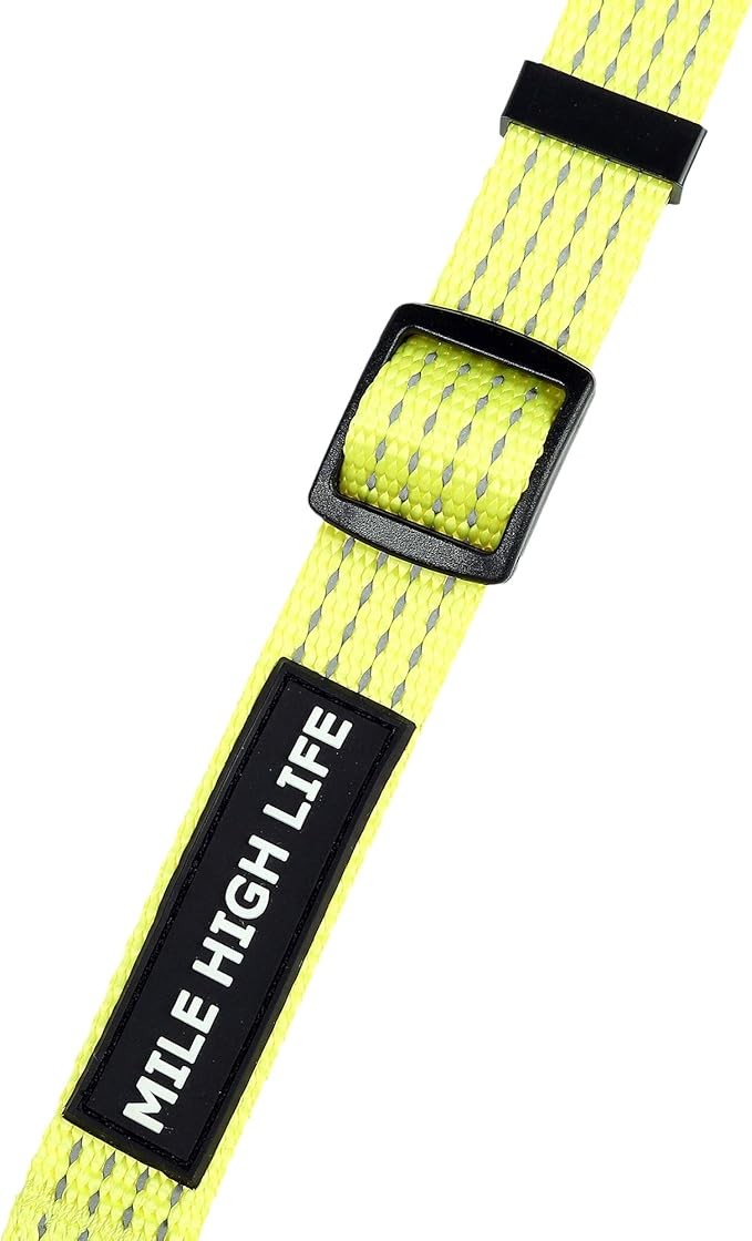 Mile High Life Dog Collar, Nylon Reflective Dog Collars w Pull D-Ring, Light Weight Puppy Collars