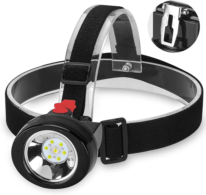 Rechargeable LED Mining Headlamp, Waterproof & Explosion-Proof Miner Light, High Brightness Cap