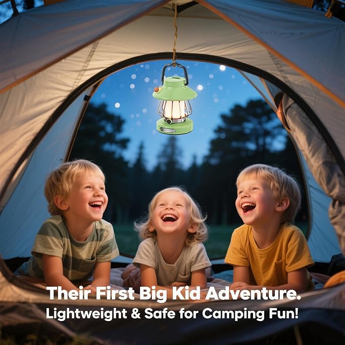 V.C Formark Snail Kids Camping Lantern Rechargeable - 3 Color Dimmable LED Light with USB-C