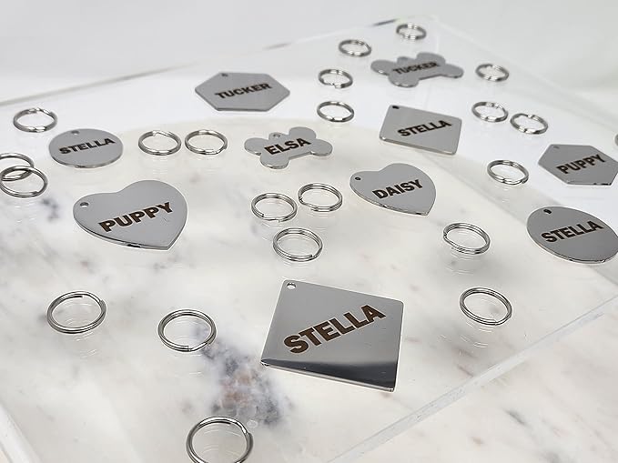 Dr. Fremont's Stainless Steel Pet ID Tags Engraved and Personalized for Dogs and Cats on Both Sides