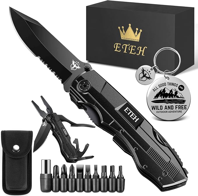 Gifts for Men Him Dad Boyfriend,Multitool Pocket Knife for Men,Anniversary Christmas Gifts for