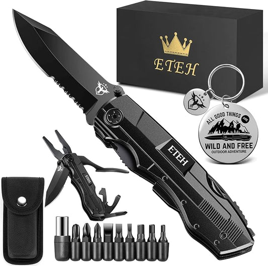 Gifts for Men Him Dad Boyfriend,Multitool Pocket Knife for Men,Anniversary Christmas Gifts for