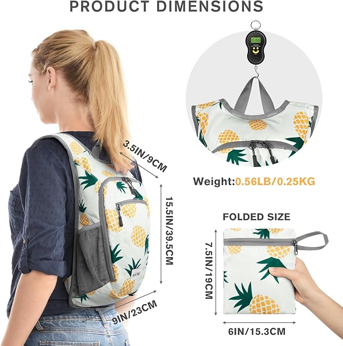 G4Free 10L/15L Hiking Backpack Lightweight Packable Hiking Daypack Small Travel Outdoor Foldable