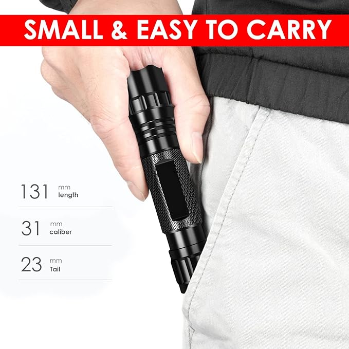 WINDFIRE Flashlights 1200 Lumens Tactical LED Flashlight 1 Mode High Powered Handheld Torch Water