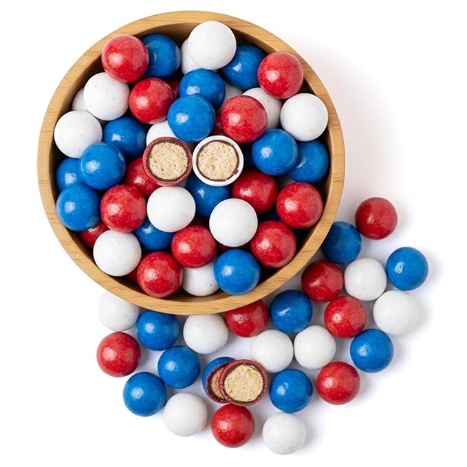 NY Spice Shop American Chocolate Malt Balls Party Decorations - 8 Ounce Malted Milk Balls Candy