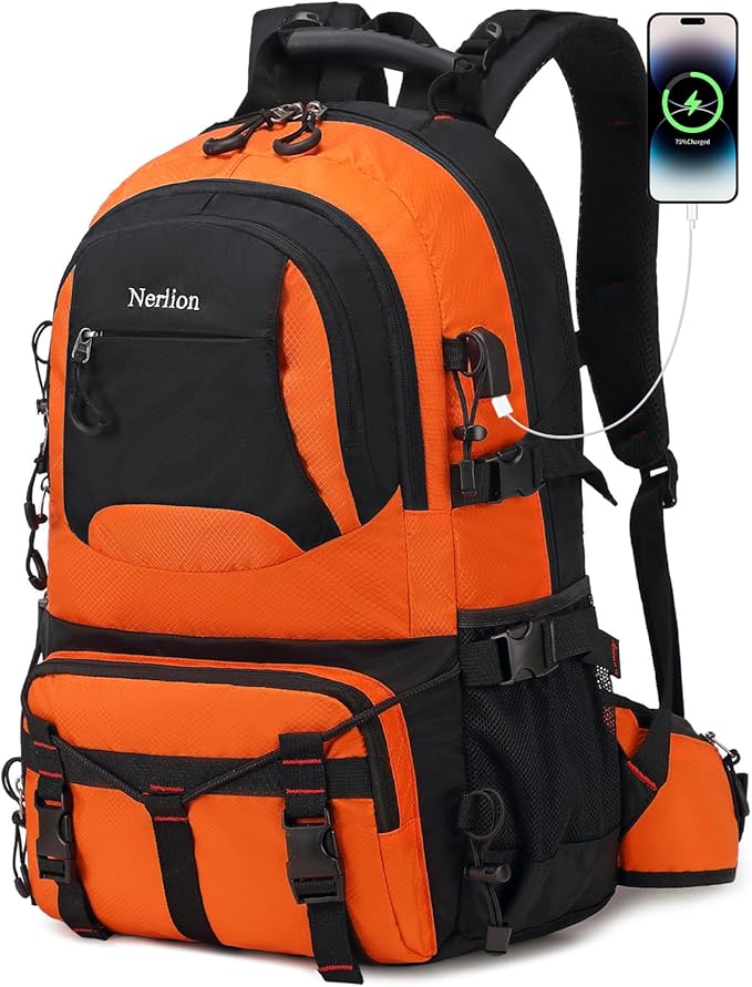 Nerlion 40L Hiking Backpack Travel Backpack for Men Women Camping Waterproof Outdoor Hiking Daypack
