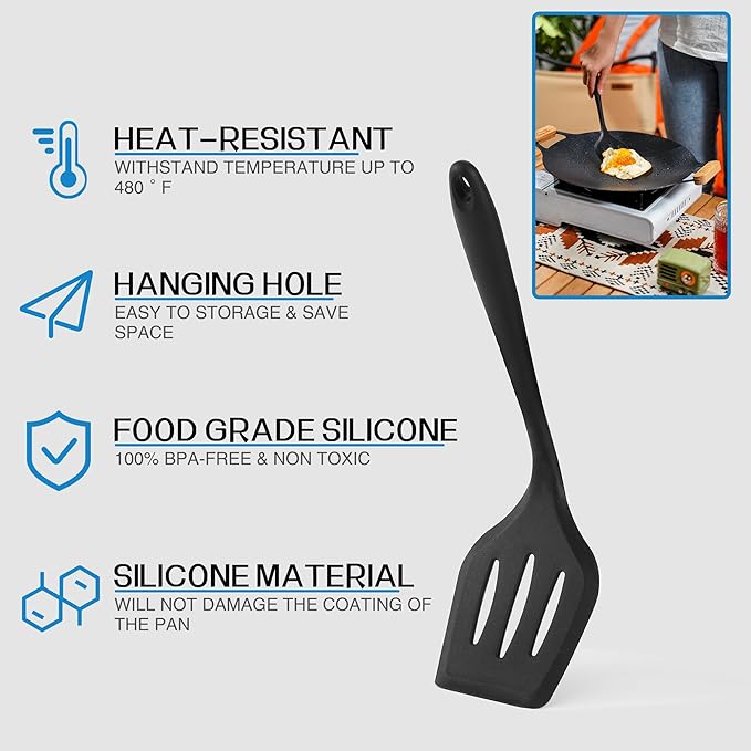 Camping Cooking Essentials Utensils Set - Camp Cookware Kitchen Accessories Kit, Camper Gear Must