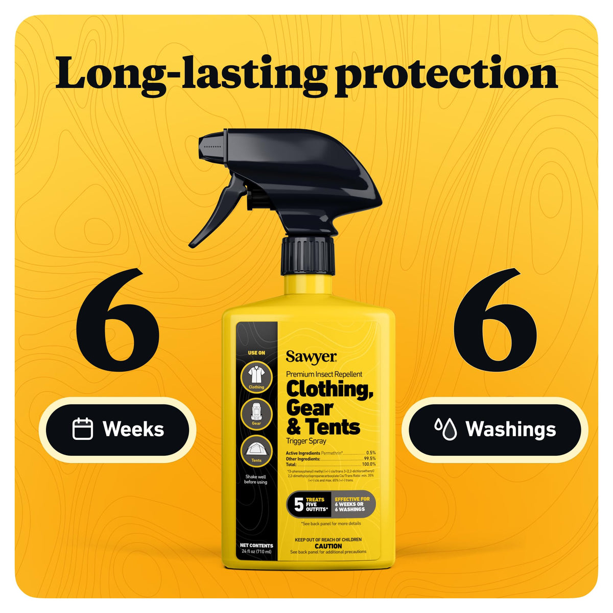 Sawyer Products SP657 Premium Permethrin Insect Repellent for Clothing, Gear & Tents, Trigger