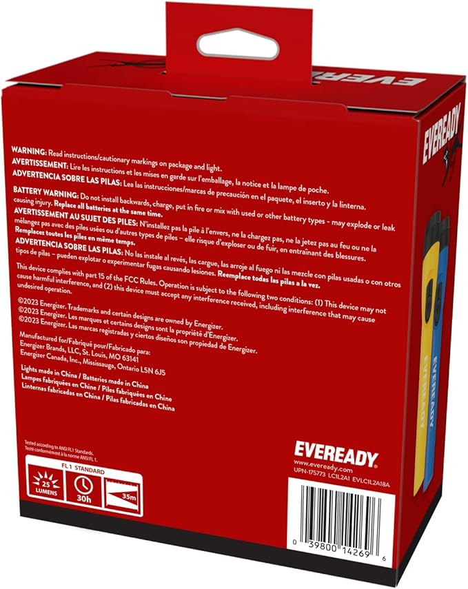 Eveready LED Flashlight (8-Pack) Bright Reliable Flashlights for General Purpose, Great for