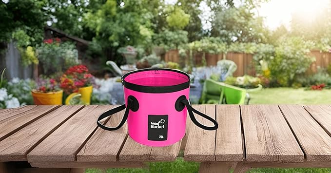 BANCHELLE Collapsible Bucket Water Container Portable Folding Camp Wash Basin for Outdoor Traveling