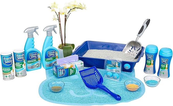 Fresh Step Cat Litter Crystals in Fresh Scent - Cat Litter Box Deodorizer - Combats Odors and