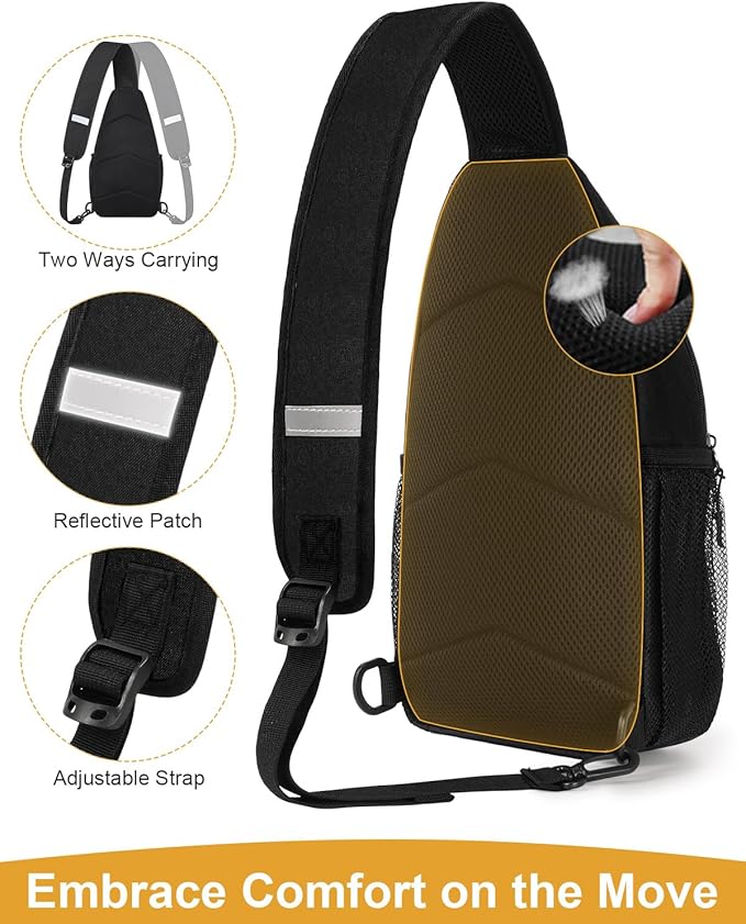 Crossbody Bags for Women Man, Waterproof Sling Bag Backpack Trendy Casual Cross Body Bags with