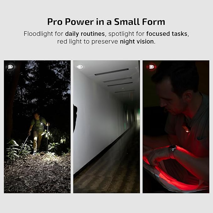 OLIGHT Oclip Pro EDC Flashlight Clip-on Light, Rechargeable 500 Lumens with Three Lighting