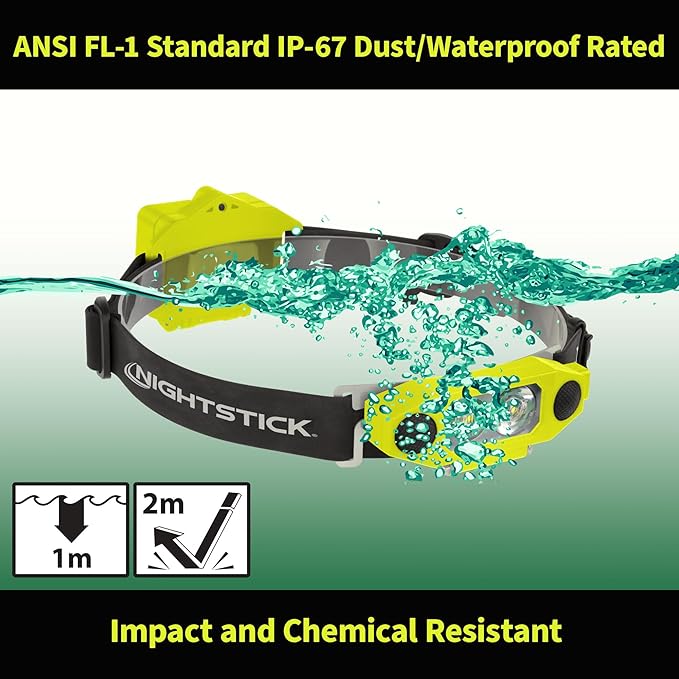 Nightstick XPP-5462GX DICATA® Intrinsically Safe Low-Profile Dual-Light Headlamp