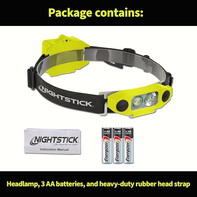 Nightstick XPP-5462GX DICATA® Intrinsically Safe Low-Profile Dual-Light Headlamp